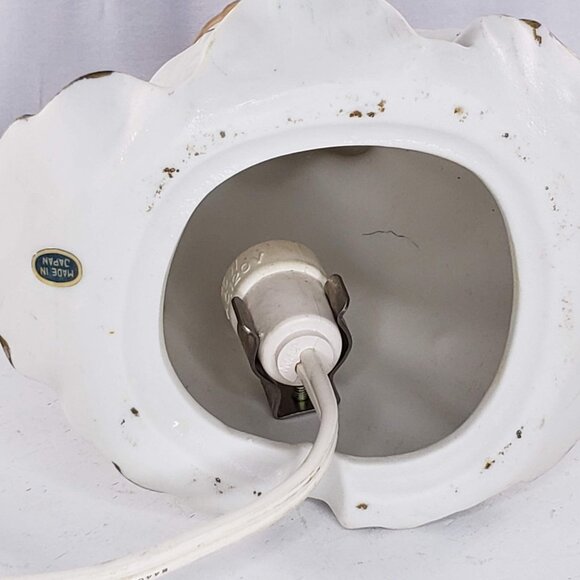 Vintage Ceramic Praying Angel Nightlight With Cord 6.75" Tall Christmas Guardian - Picture 7 of 8